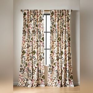 💰SOLD💰 Anthropologie Lorena Printed Velvet Curtain Set Of 2 Panels 50x84